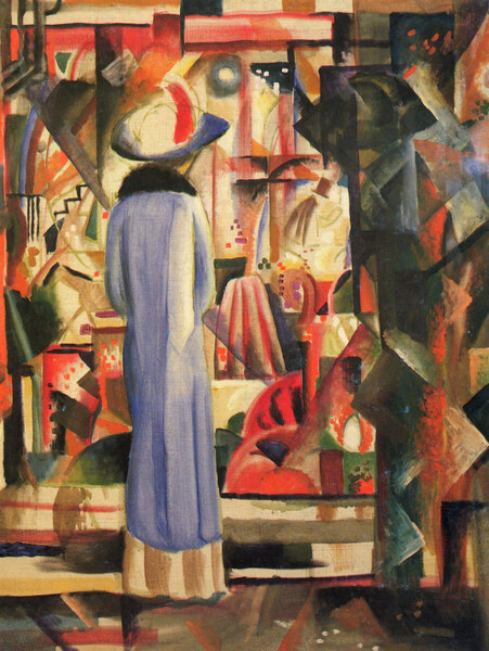 Large bright showcase by Macke